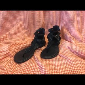 Black Route 66 sandals